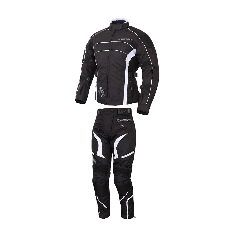 Dames motorpak RSA SW-01 wit - 2 stuks uitverkoop