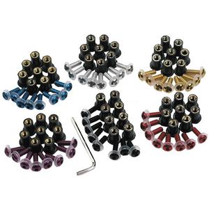 Set schroeven voor plexiglas Oxford blauw