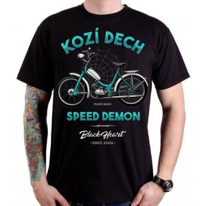 Heren T-shirt Zwart Hart Geiten Adem
