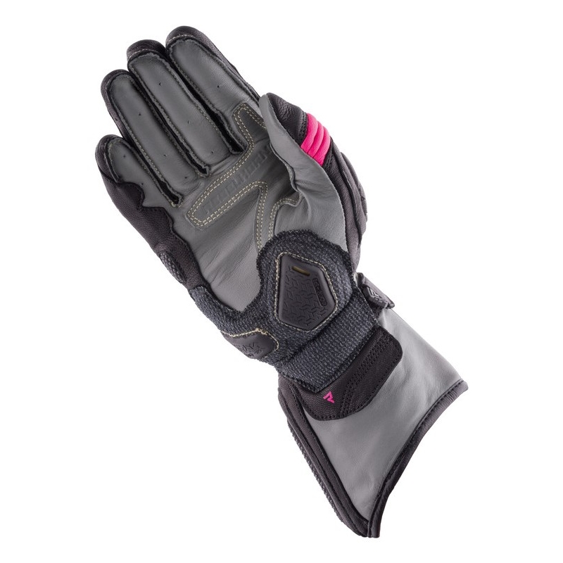 Rebelhorn Rebel zwart met roze motorhandschoenen voor dames uitverkoop