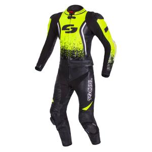 Heren jumpsuit Tschul 585 zwart-fluogeel uitverkoop