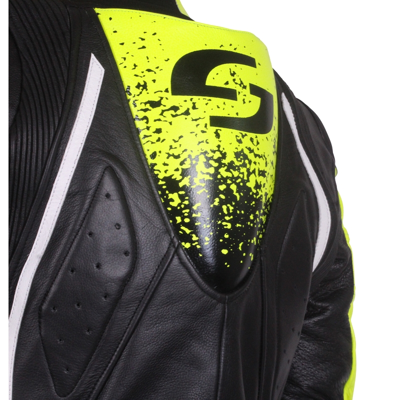 Heren jumpsuit Tschul 585 zwart-fluogeel uitverkoop