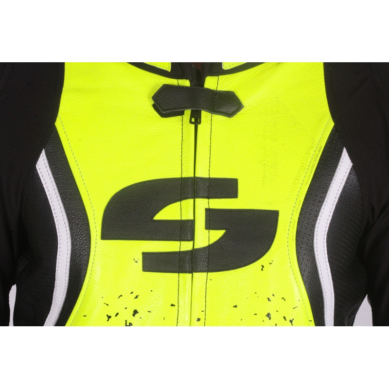 Heren jumpsuit Tschul 585 zwart-fluogeel uitverkoop