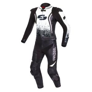 Heren jumpsuit Tschul 585 zwart-wit uitverkoop