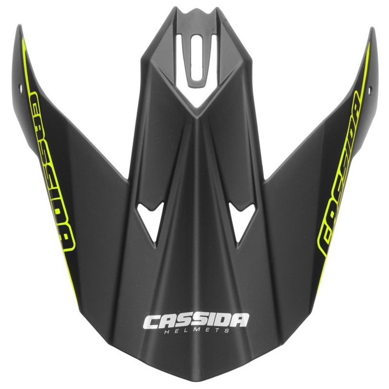 Helm voor Cassida Libor Podmol zwart-grijs-fluogeel