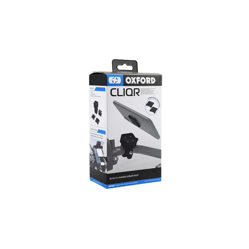 Telefoon-, camera- en navigatiehouder Oxford CLIQR met stuurhouder