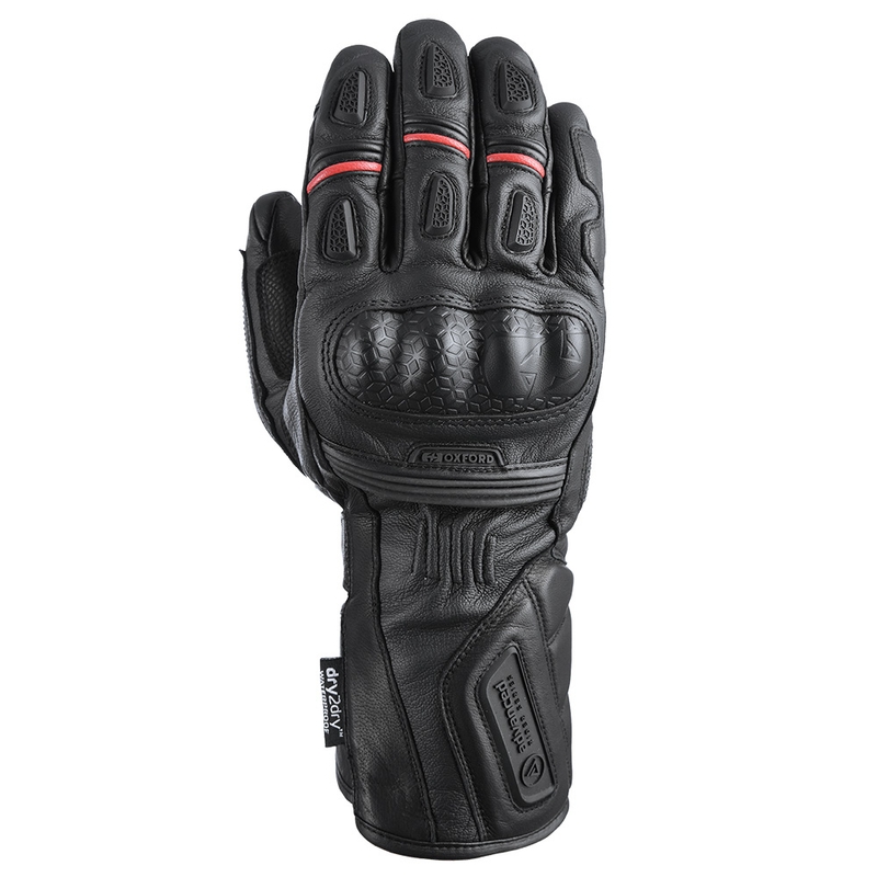 Oxford Advanced Mondial Motorcycle Handschoenen Lang Zwart