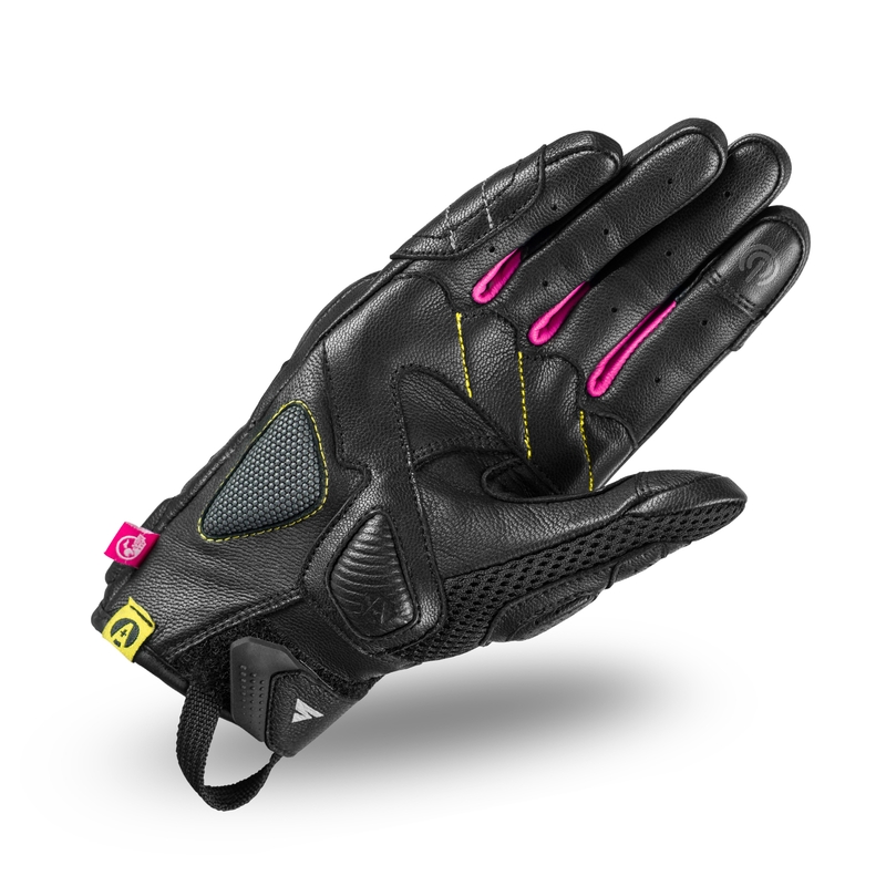 Shima Rush dames motorhandschoenen zwart-fuchsia