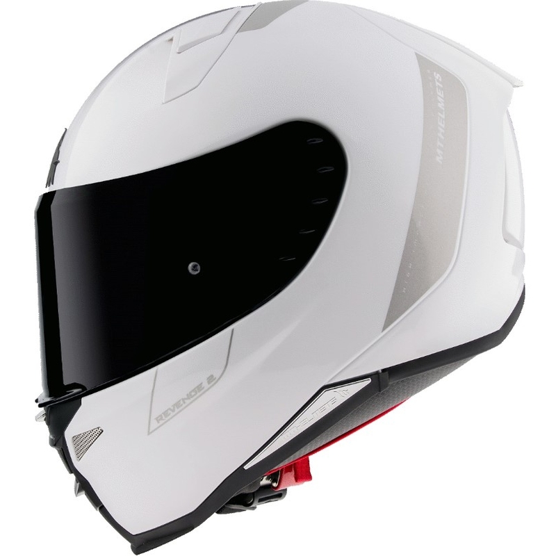 MT Revenge 2 Solid White Gloss Integral Motorhelm uitverkoop