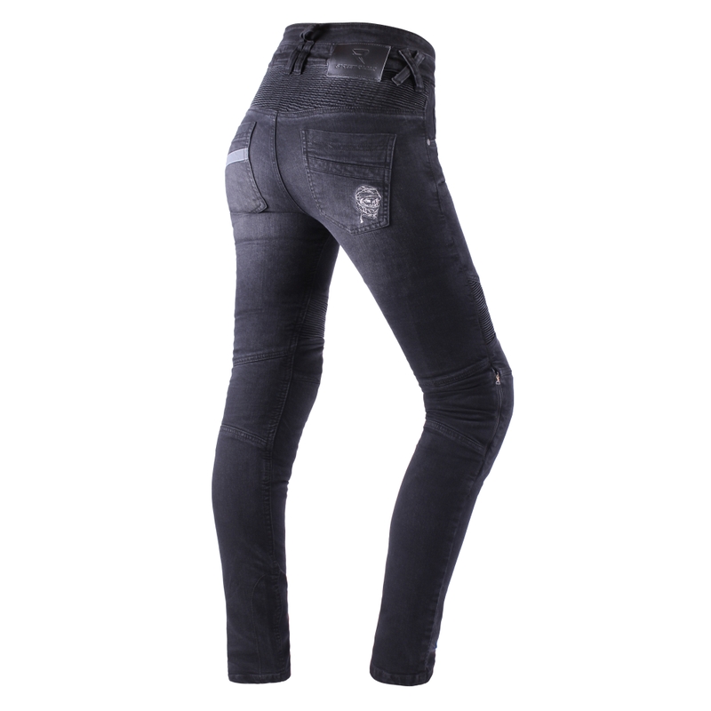 Damesmodel Street Racer Spike II Slim fit CE jeans zwart