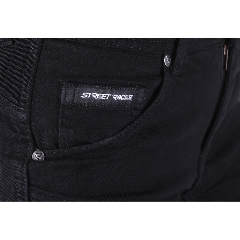 Damesjeans Street Racer Stretch II Slim fit CE zwart