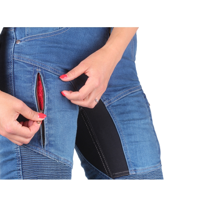 Damesjeans Street Racer Stretch II Slim fit CE blauw