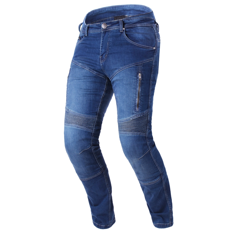 Street Racer Basic II CE Blauw Cropped Motorcycle Jeans