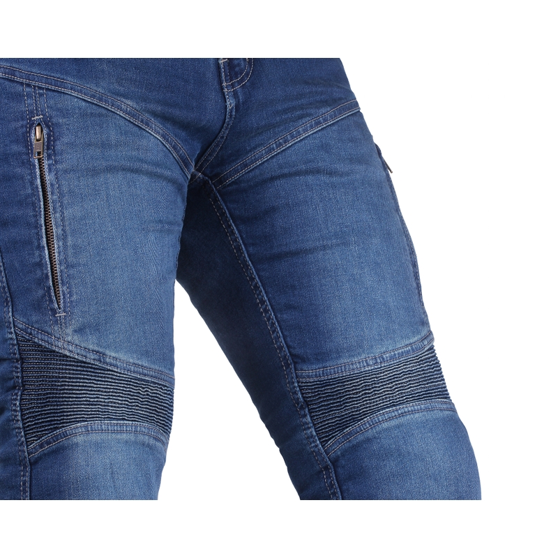 Street Racer Basic II CE Blauw Cropped Motorcycle Jeans