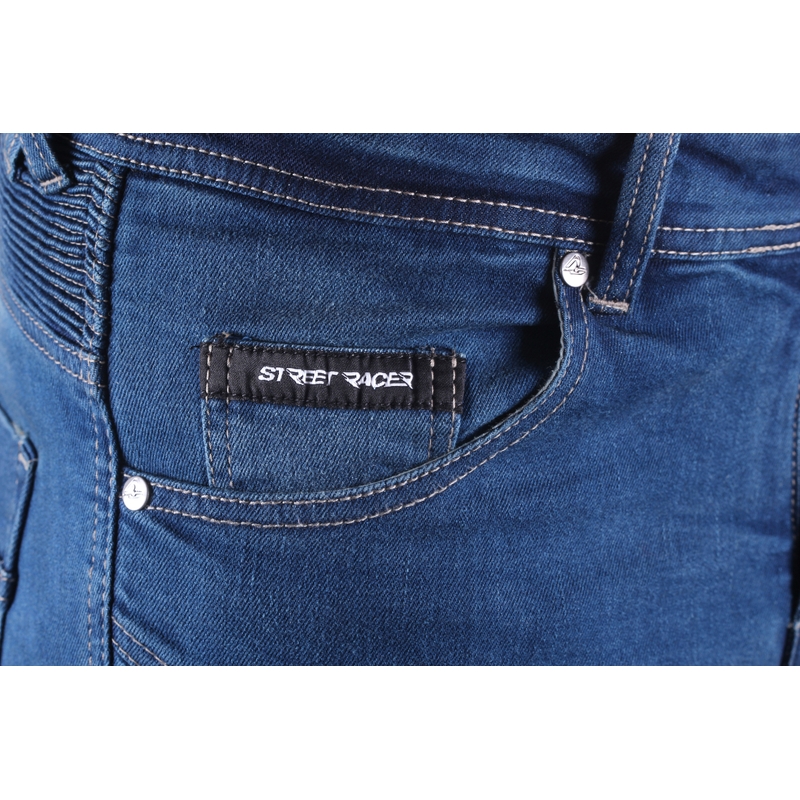 Street Racer Basic II CE Blauw Cropped Motorcycle Jeans