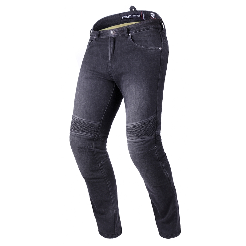 Cropped Motorcycle Jeans Street Racer Spike II CE Zwart