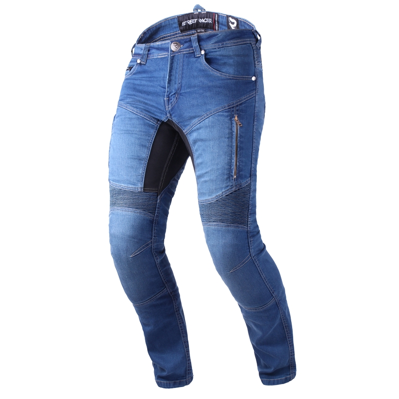 Street Racer Stretch II CE Blauw Cropped Motorcycle Jeans