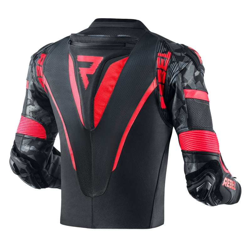 Rebelhorn Rebel zwart-fluorode motorjas uitverkoop