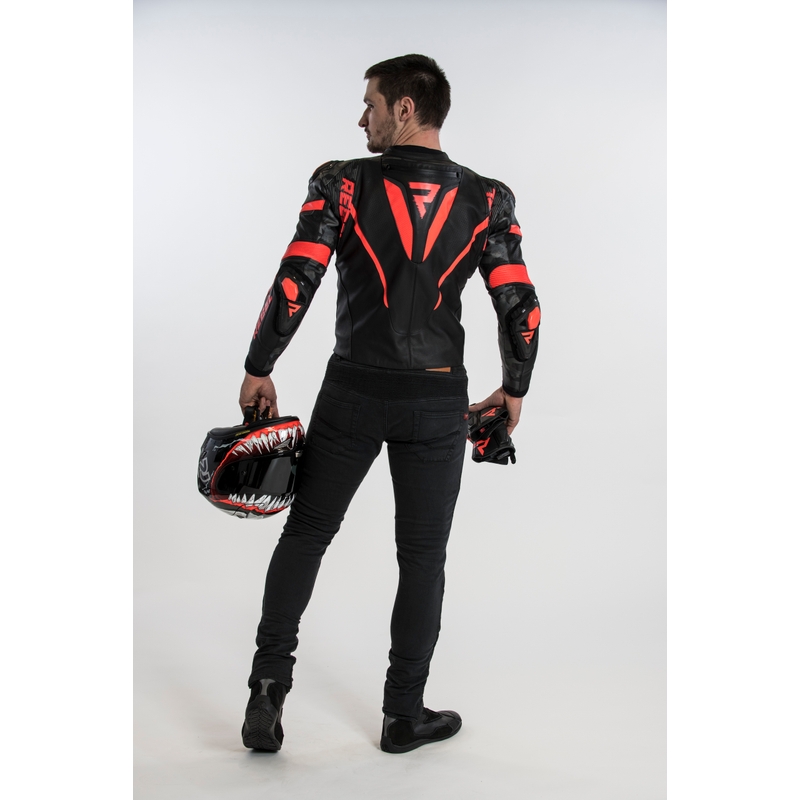 Rebelhorn Rebel zwart-fluorode motorjas uitverkoop