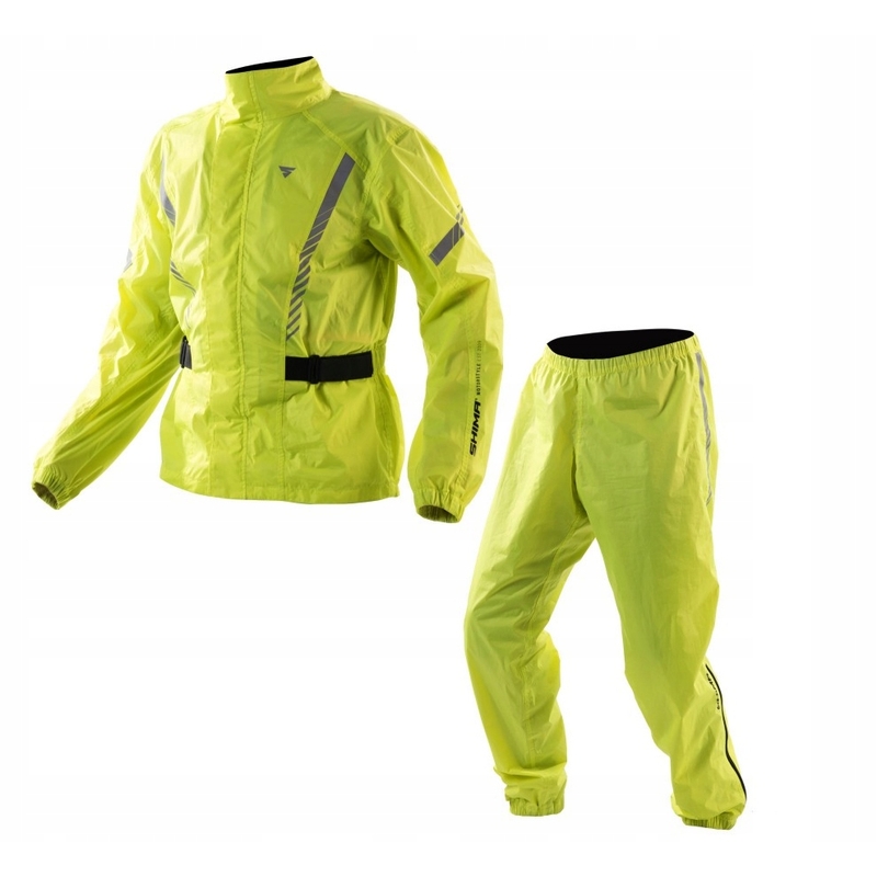 Shima HydroDry fluo gele motorfiets regenjas