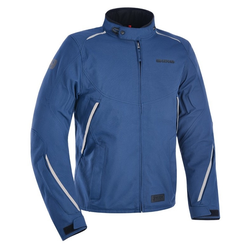 Oxford Advanced Hinterland Blauw-Zwart Motorjack uitverkoop