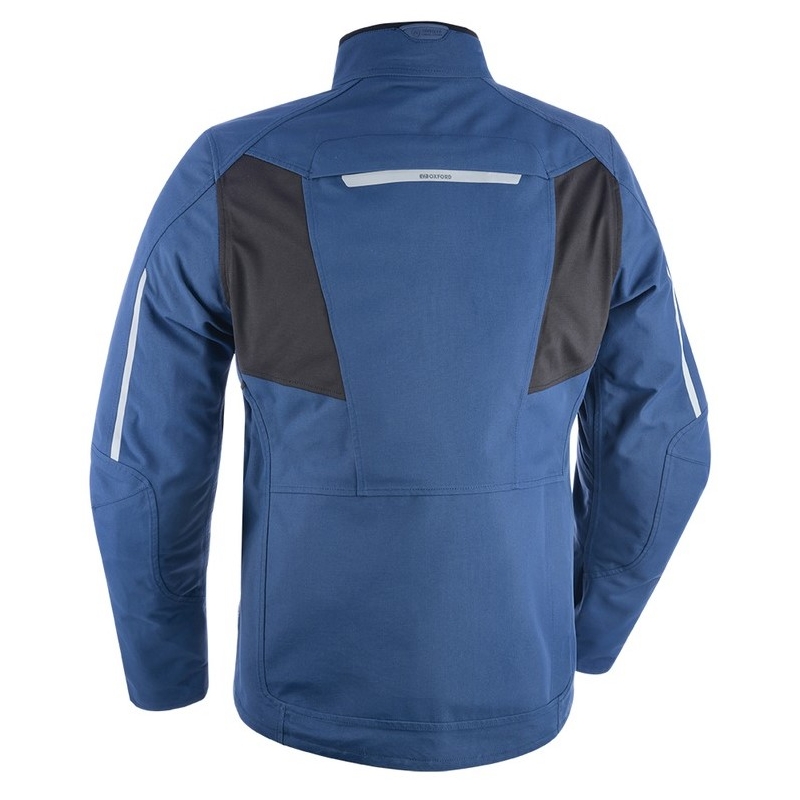 Oxford Advanced Hinterland Blauw-Zwart Motorjack uitverkoop