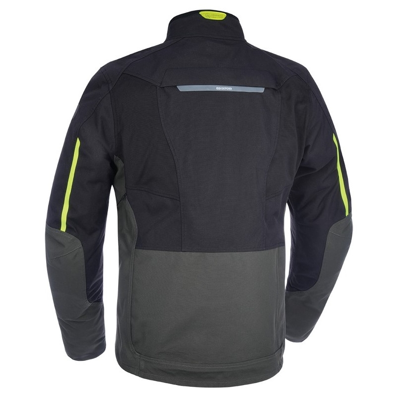 Oxford Advanced Hinterland zwart-grijs-fluo gele motorjas