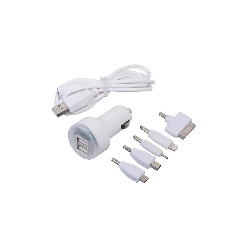Telefoonoplader 12V 2,1A (iPhone 4/5/6, micro USB, Nokia)