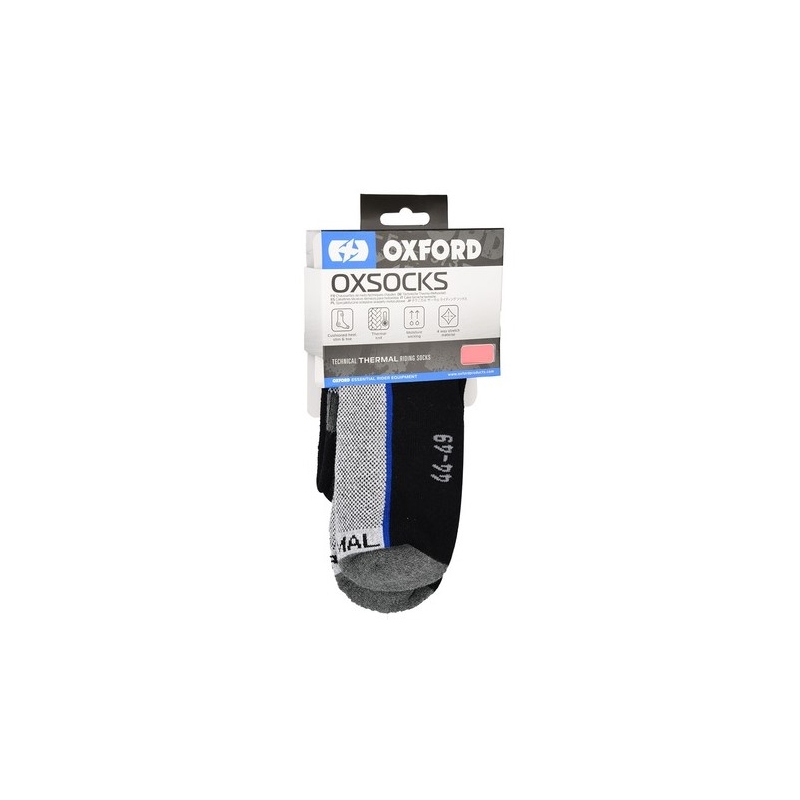 Oxford Thermosokken grijs-zwart-blauw