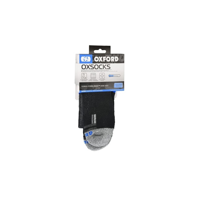Oxford COOLMAX® sokken grijs-zwart-blauw