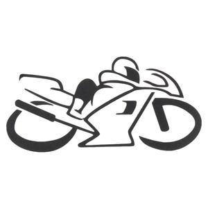 Sticker silhouet Fiets zwart