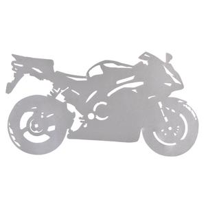 Sticker silhouet Sport Bike zilver