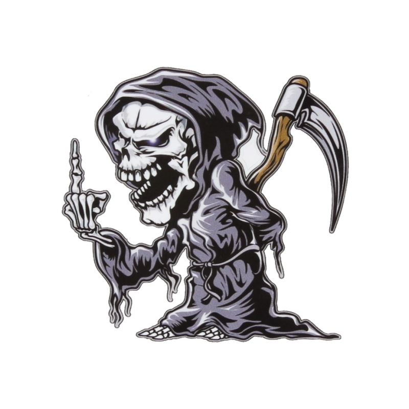 Sticker Schedel links