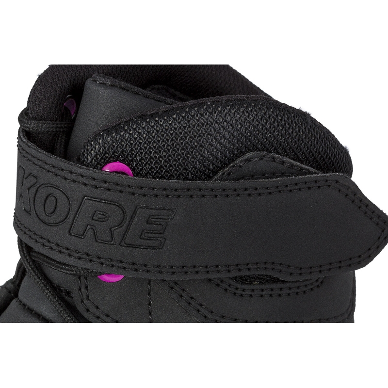 Dames Kore Velcro 2.0 Motorfietslaarzen Zwart en Paars