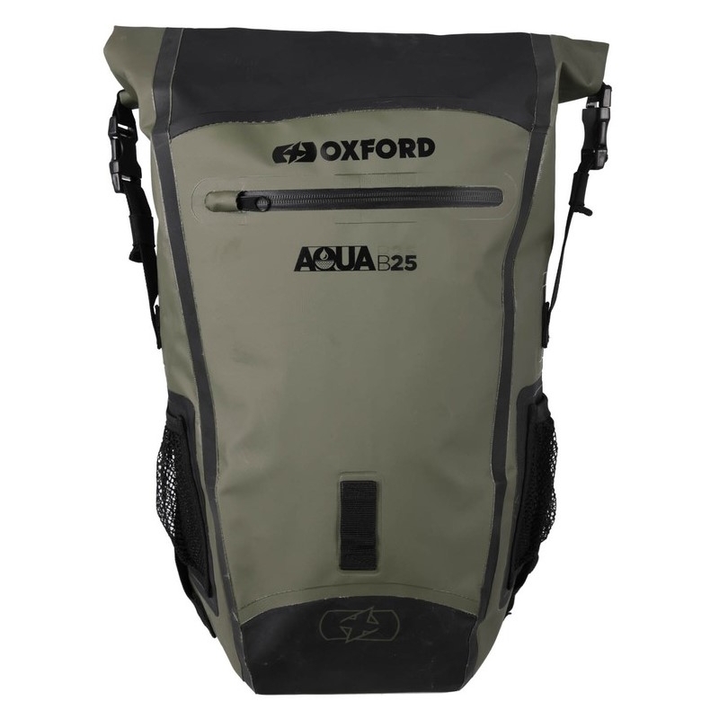 Waterdichte Oxford Aqua B25 Zwart-Kaki Groen 25 L rugzak