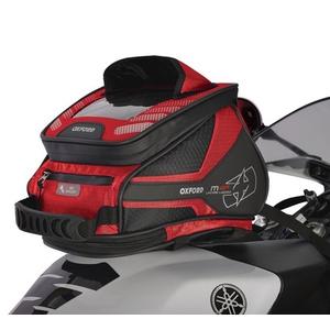 Tanktas en zadeltas Oxford M4R Tank 'n' Tailer zwart en rood