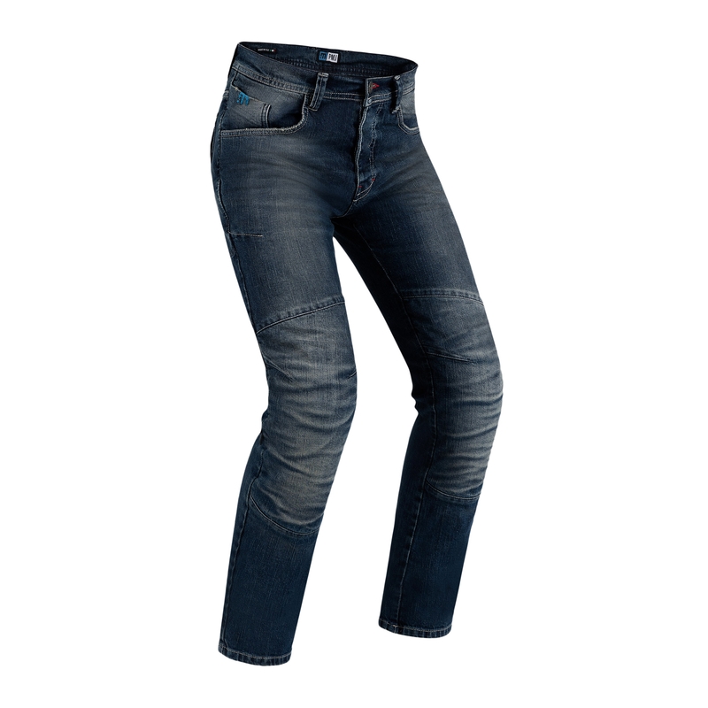 Motorjeans PMJ Vegas donkerblauw uitverkoop