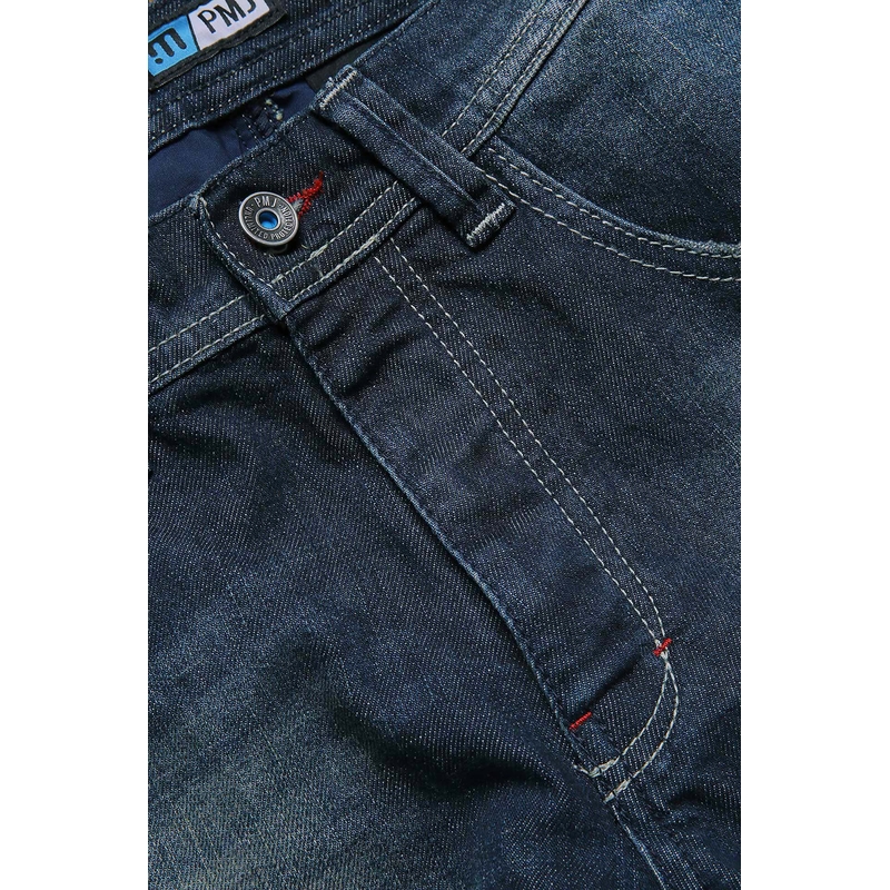 Motorjeans PMJ Vegas donkerblauw uitverkoop