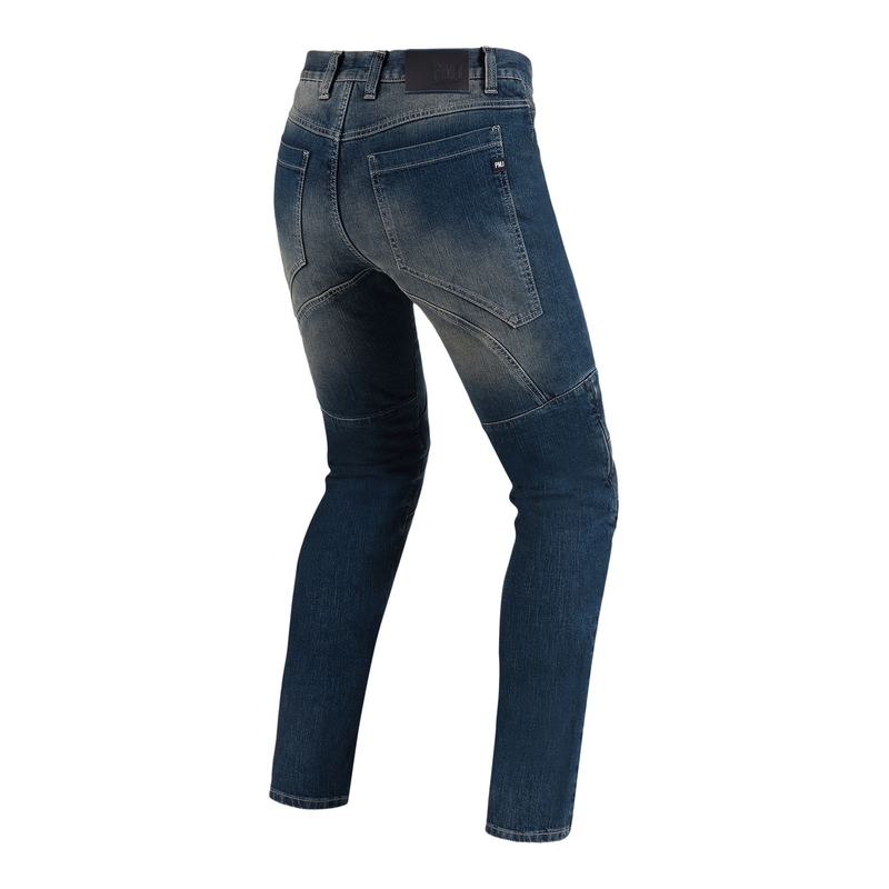 PMJ Dallas blauwe motorjeans uitverkoop
