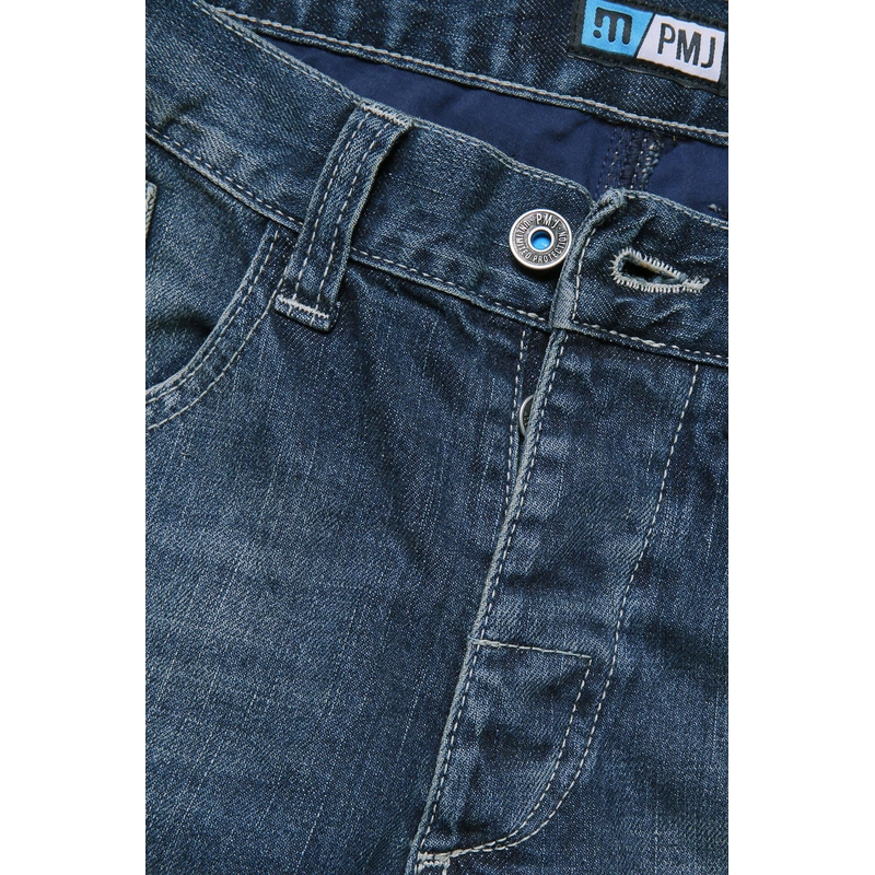 PMJ Dallas blauwe motorjeans uitverkoop