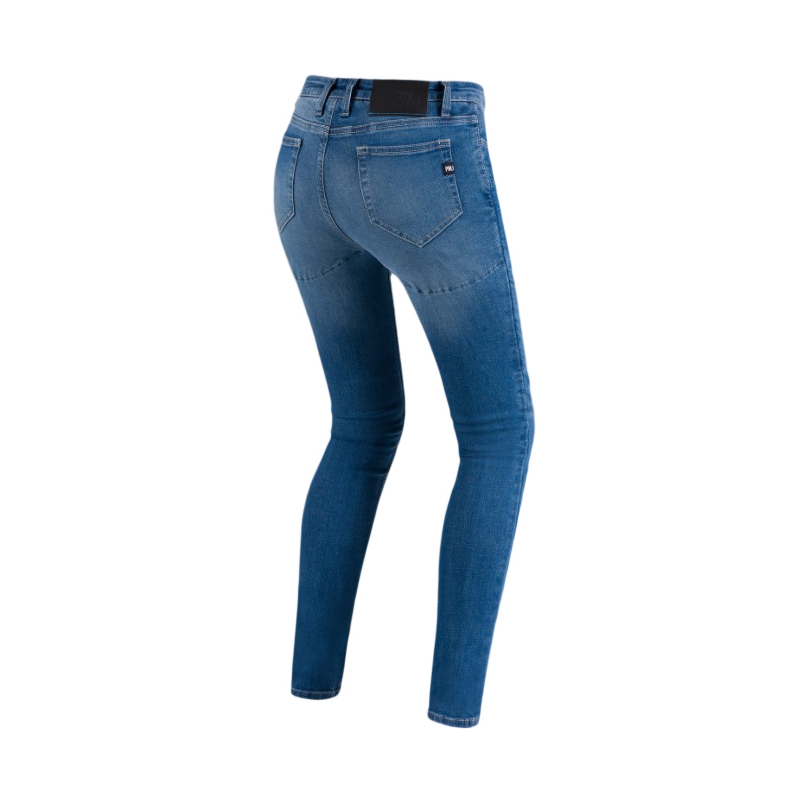 Dames PMJ Skinny Motorcycle Jeans Blauw uitverkoop