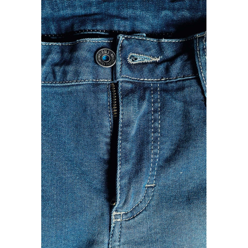 Dames PMJ Skinny Motorcycle Jeans Blauw uitverkoop
