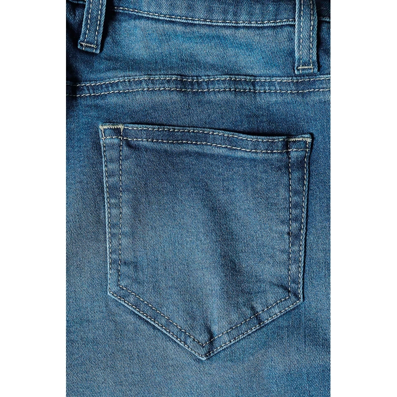 Dames PMJ Skinny Motorcycle Jeans Blauw uitverkoop