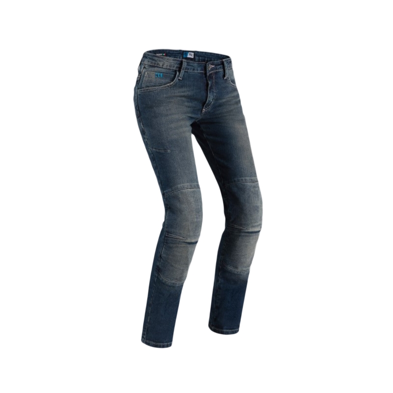 Dames motorjeans PMJ Florida blauw uitverkoop
