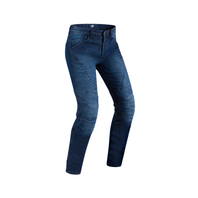 PMJ Titanium blauwe motorjeans uitverkoop