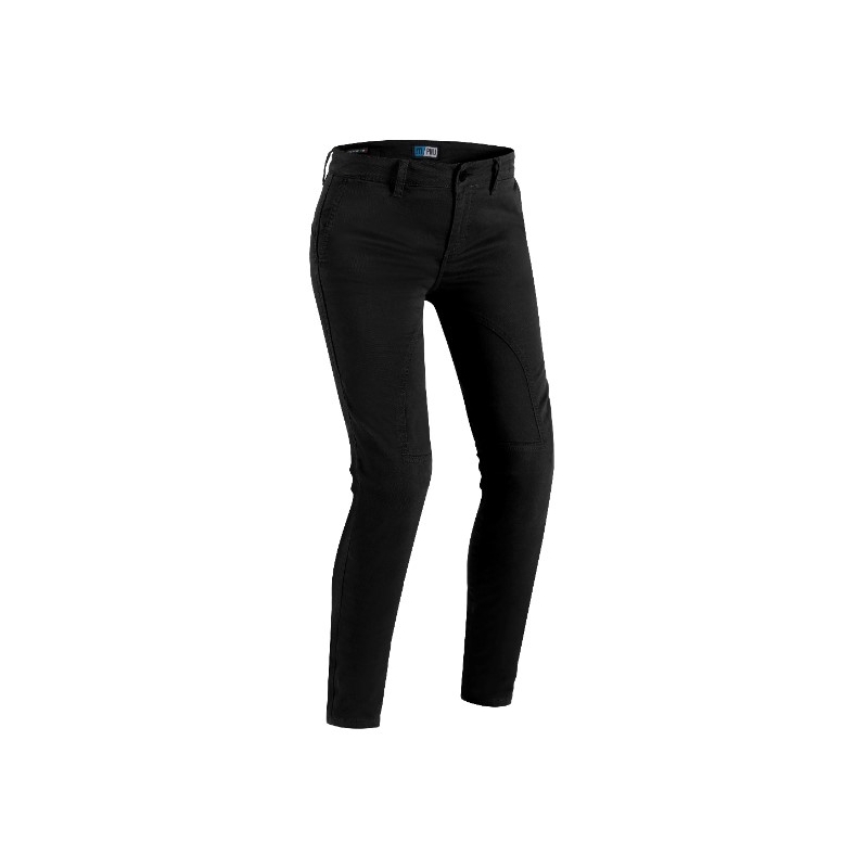 Dames motorjeans PMJ Santiago zwart uitverkoop