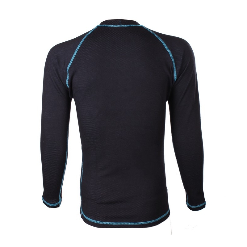 Thermoshirt RSA Heat zwart - blauw met lange mouwen