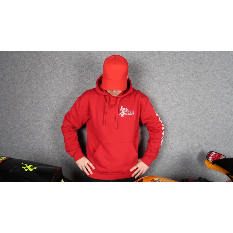 Sweater Vang me als je kunt rood