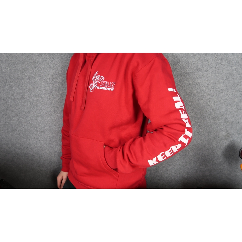 Sweater Vang me als je kunt rood