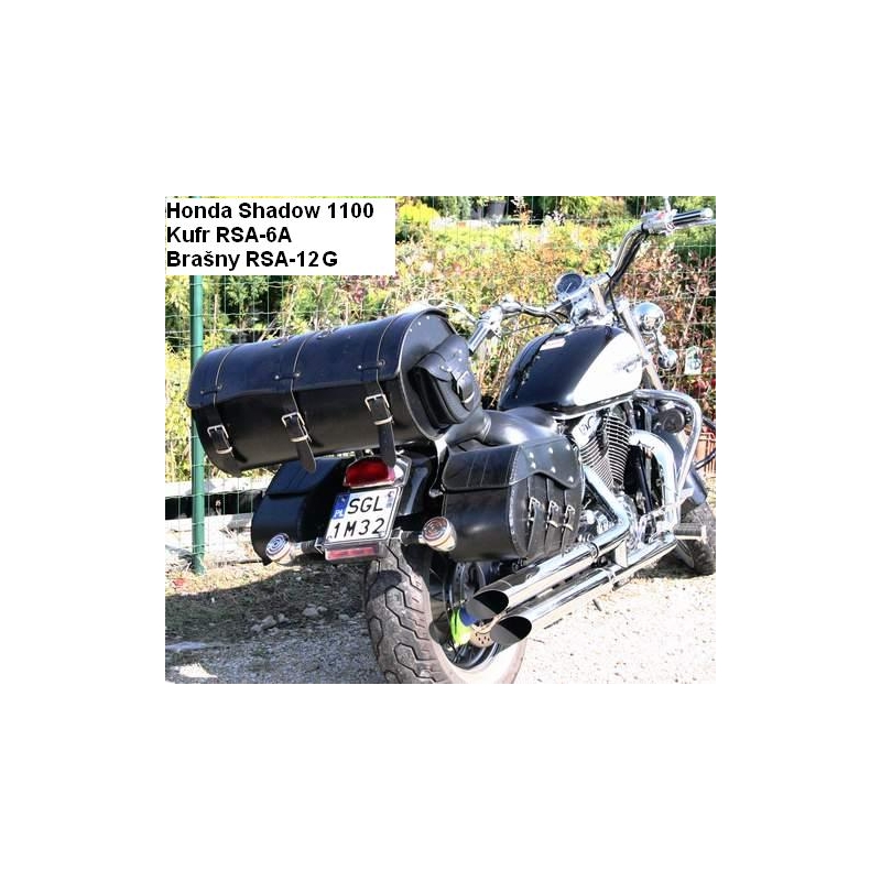 Chopper RSA-6B leren motorkoffer